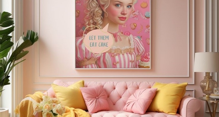 Valentine’s Day wall art: subtle pink portrait canvas prints